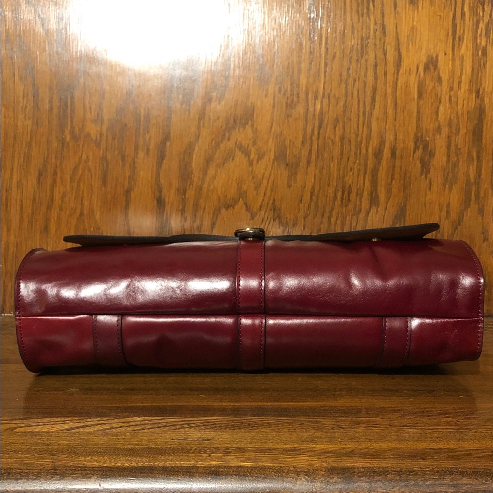 NWT-Patricia Nash-Milania Convertible Satchel-Oxblood-Vintage Distressed-$249 - Picture 7 of 16